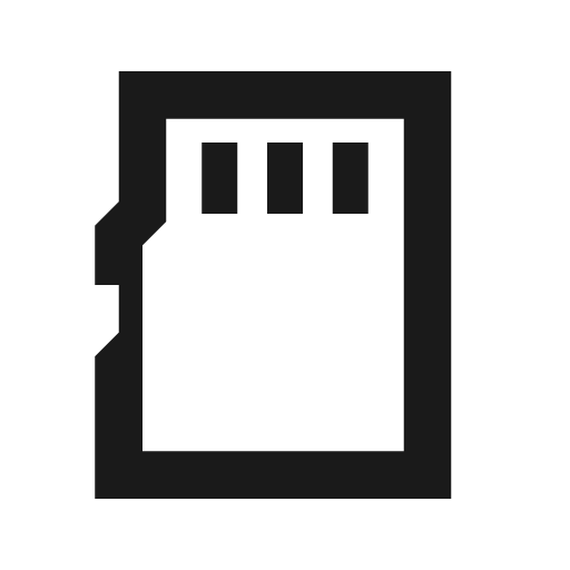 Sd card micro icon, solid style, from Siemens Industrial Experience Icons