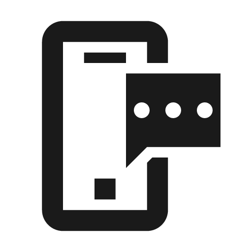 Sms icon, solid style, from Siemens Industrial Experience Icons