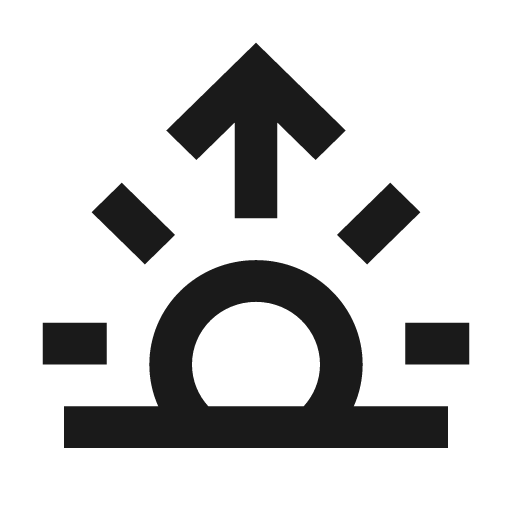 Sunrise icon, solid style, from Siemens Industrial Experience Icons