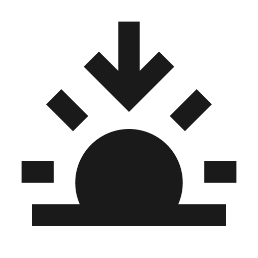 Sunset filled icon, filled style, from Siemens Industrial Experience Icons