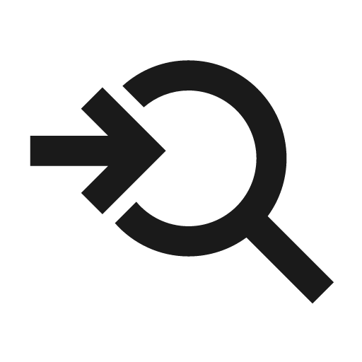 To search icon, solid style, from Siemens Industrial Experience Icons