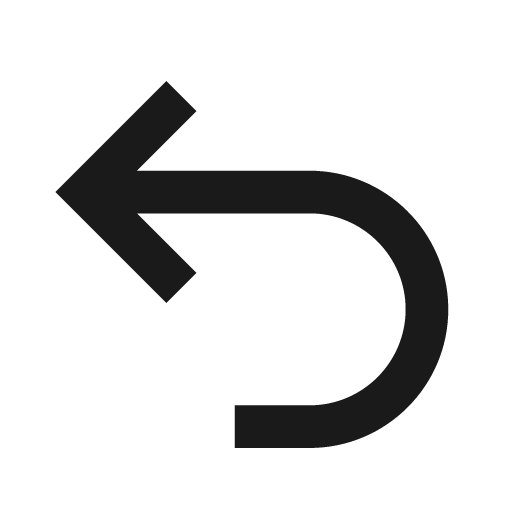 Undo icon, solid style, from Siemens Industrial Experience Icons