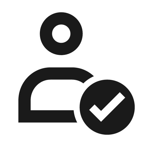 User success icon, solid style, from Siemens Industrial Experience Icons
