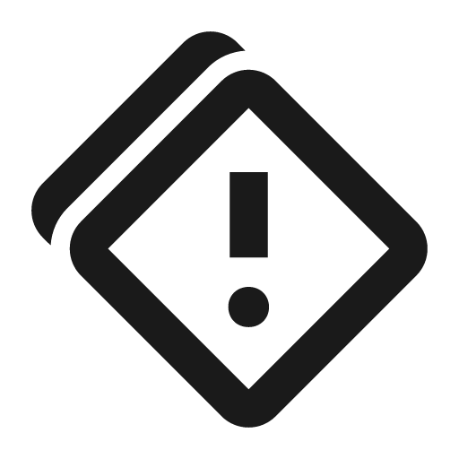 Warning rhomb multiple icon, solid style, from Siemens Industrial Experience Icons