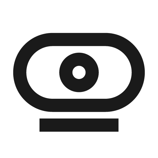 Webcam icon, solid style, from Siemens Industrial Experience Icons