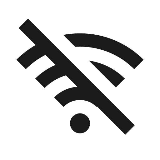 Wlan off icon, solid style, from Siemens Industrial Experience Icons
