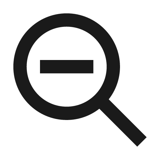 Zoom out icon, solid style, from Siemens Industrial Experience Icons