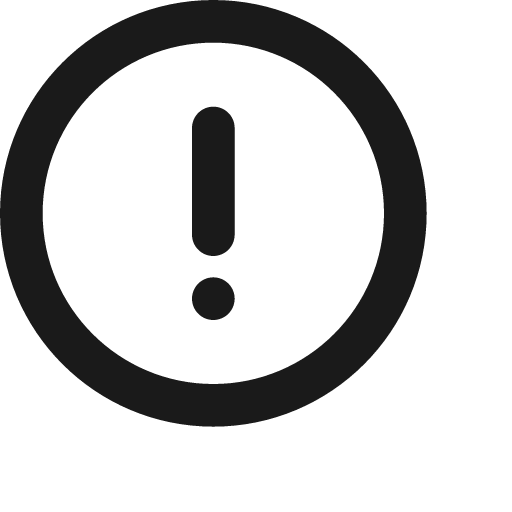 Alert icon, solid style, from Jam Icons