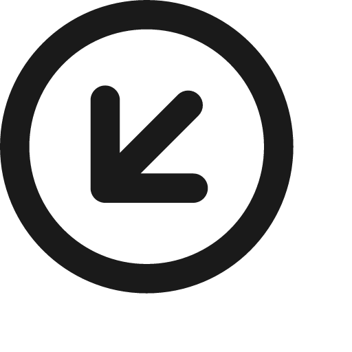 Arrow circle down left icon, solid style, from Jam Icons