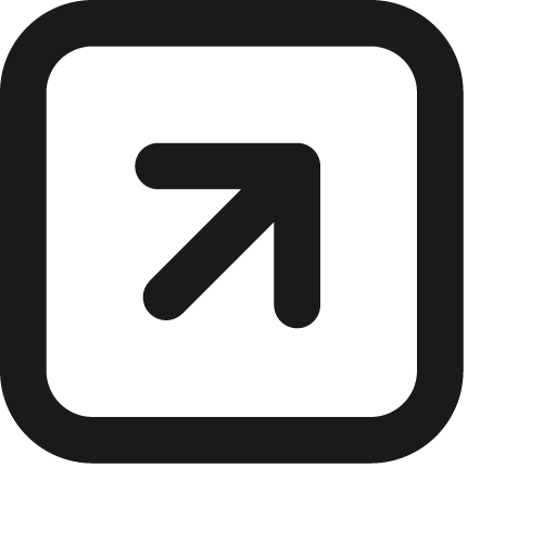 Arrow square up right icon, solid style, from Jam Icons