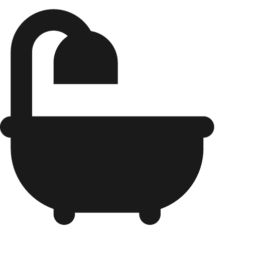 Bathtub f icon, solid style, from Jam Icons