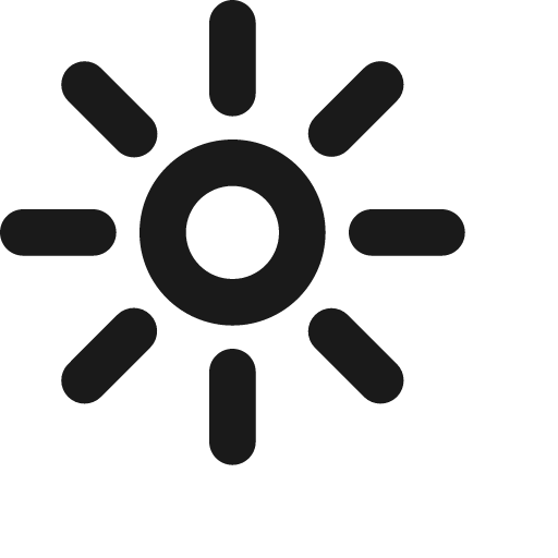 Brightness up icon, solid style, from Jam Icons