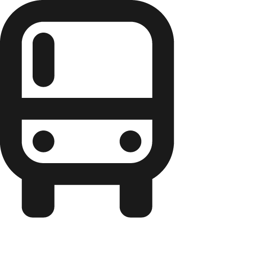 Bus icon, solid style, from Jam Icons