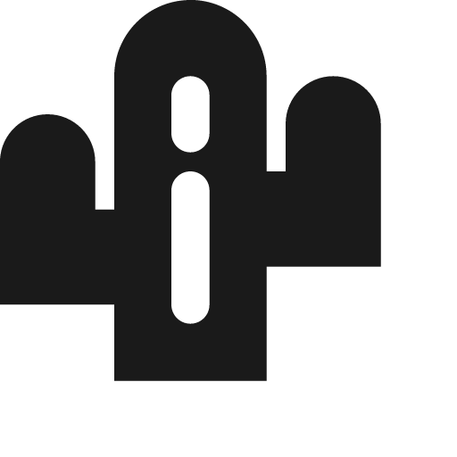 Cactus f icon, solid style, from Jam Icons