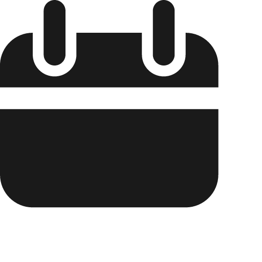 Calendar f icon, solid style, from Jam Icons
