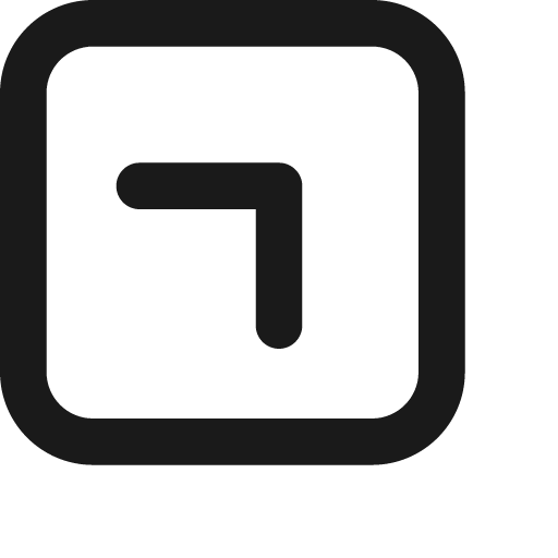 Chevron square up right icon, solid style, from Jam Icons