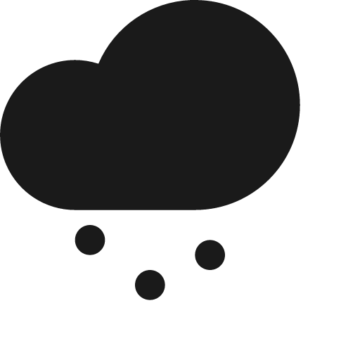 Cloud snow f icon, solid style, from Jam Icons