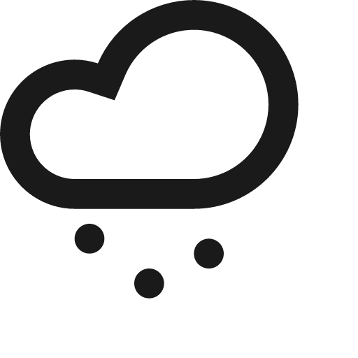 Cloud snow icon, solid style, from Jam Icons