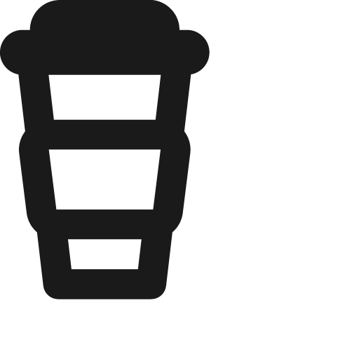 Coffee icon, solid style, from Jam Icons