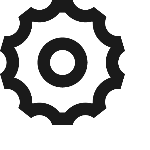 Cog icon, solid style, from Jam Icons