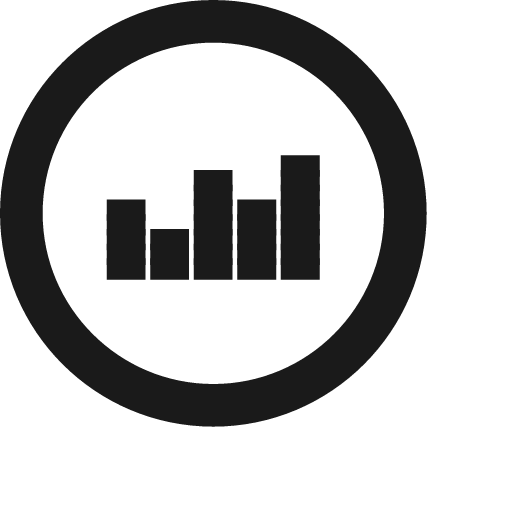 Deezer circle icon, solid style, from Jam Icons