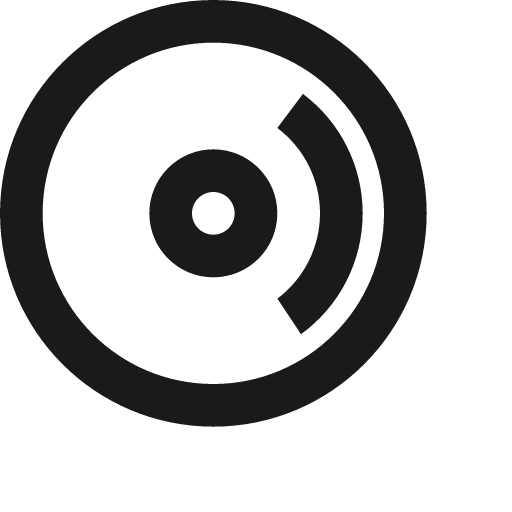 Disc icon, solid style, from Jam Icons