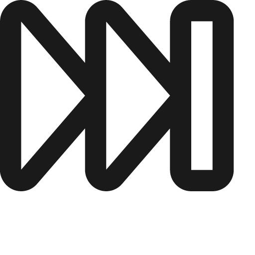 Fast forward icon, solid style, from Jam Icons