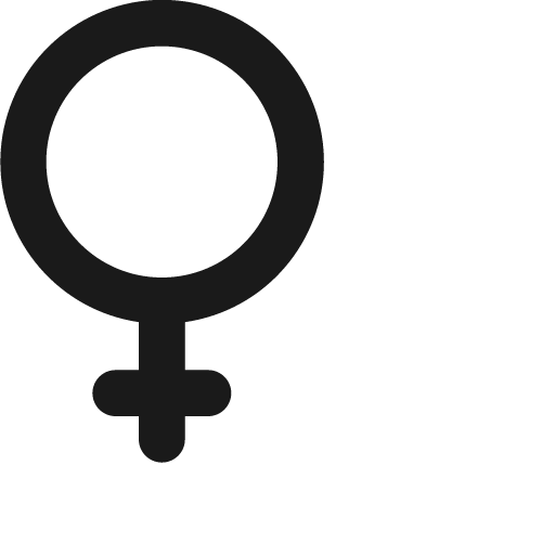 Female icon, solid style, from Jam Icons