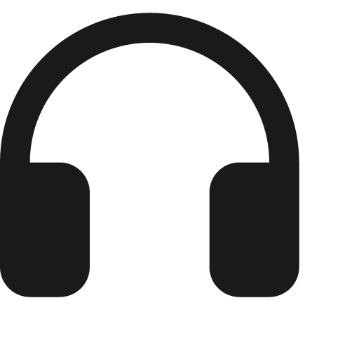 Headset f icon, solid style, from Jam Icons
