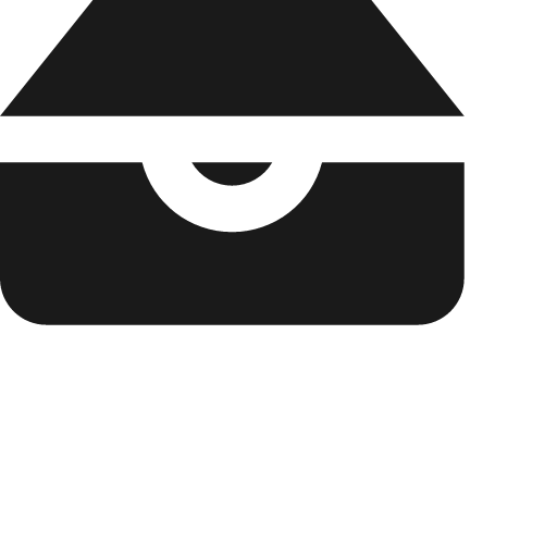 Inbox f icon, solid style, from Jam Icons