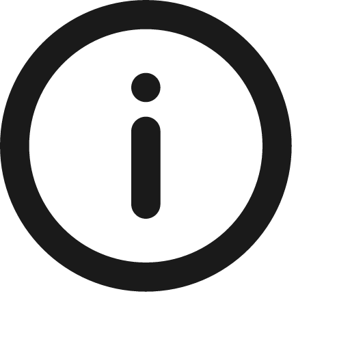 Info icon, solid style, from Jam Icons