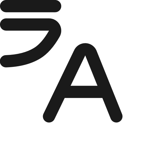 Language icon, solid style, from Jam Icons