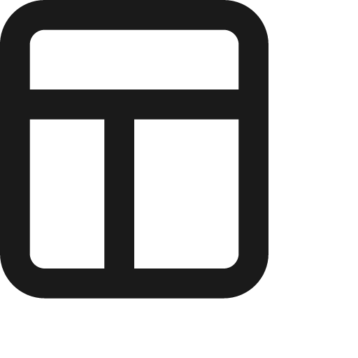 Layout icon, solid style, from Jam Icons