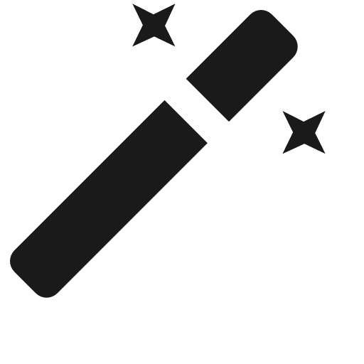 Magic f icon, solid style, from Jam Icons