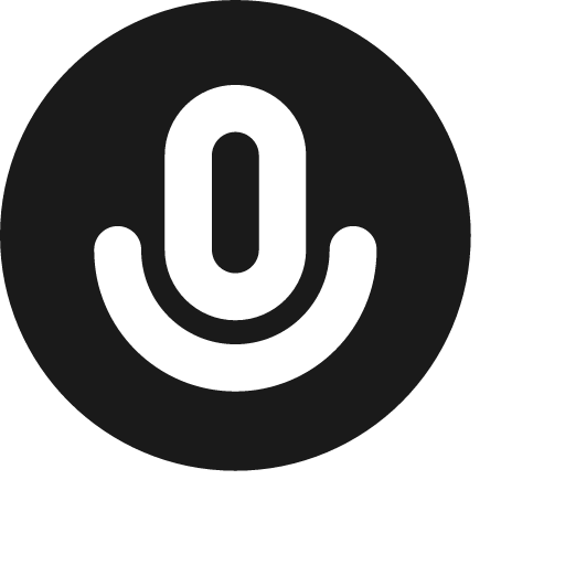 Mic circle f icon, solid style, from Jam Icons