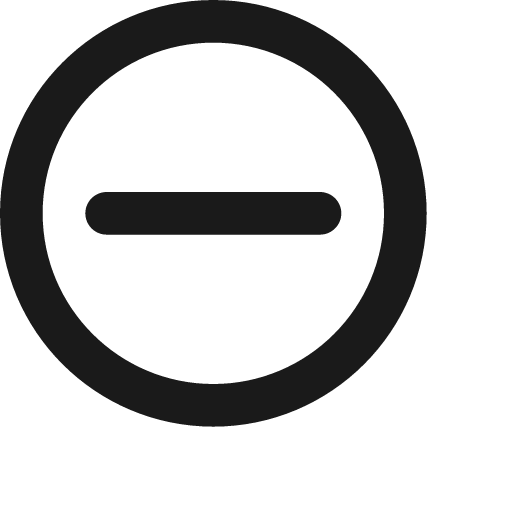 Minus circle icon, solid style, from Jam Icons