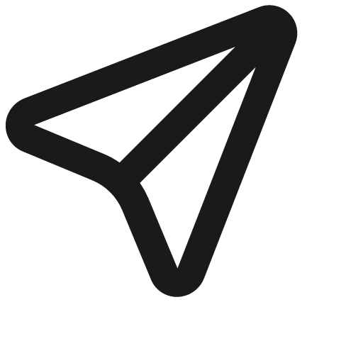 Paper plane icon, solid style, from Jam Icons