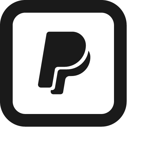 Paypal square icon, solid style, from Jam Icons