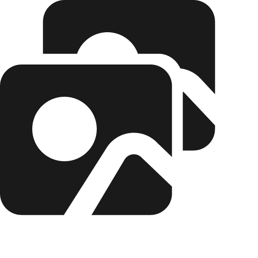 Pictures f icon, solid style, from Jam Icons