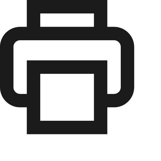 Printer icon, solid style, from Jam Icons