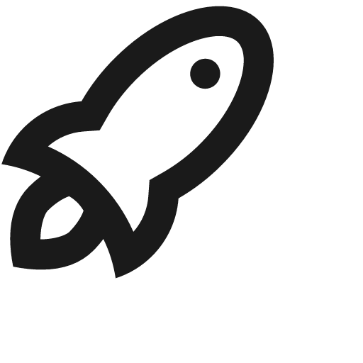 Rocket icon, solid style, from Jam Icons