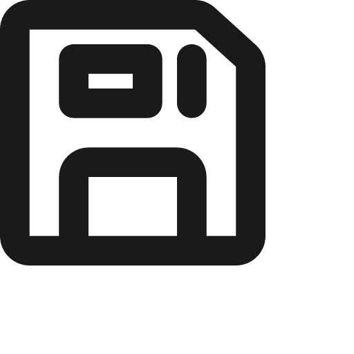 Save icon, solid style, from Jam Icons