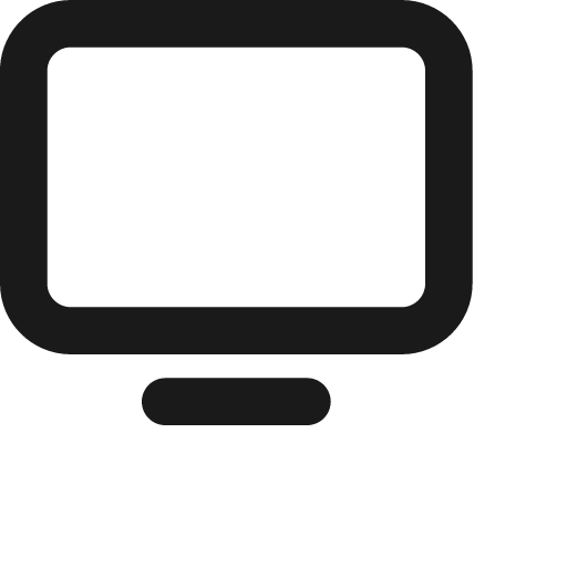 Screen icon, solid style, from Jam Icons