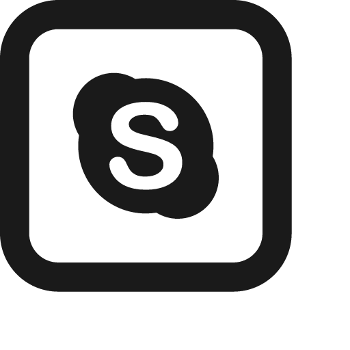 Skype square icon, solid style, from Jam Icons