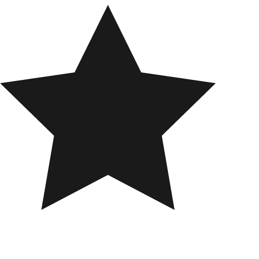 Star full icon, solid style, from Jam Icons