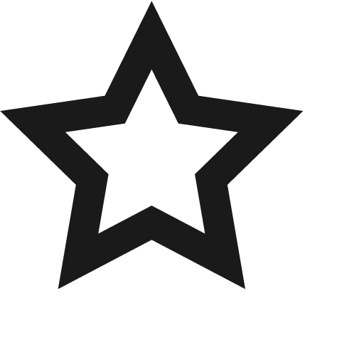 Star icon, solid style, from Jam Icons