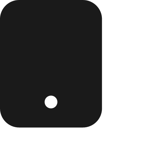 Tablet f icon, solid style, from Jam Icons
