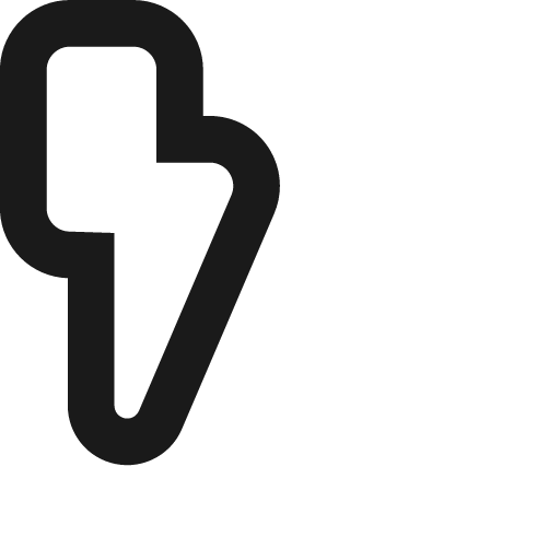 Thunder icon, solid style, from Jam Icons