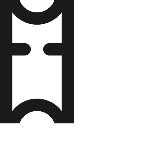 Ticket icon, solid style, from Jam Icons