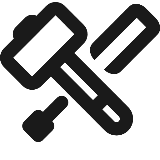 Tools icon, solid style, from Jam Icons